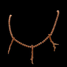 Load image into Gallery viewer, AAA Natural Salmon Branch Coral &amp; Sterling Silver 18 inch Necklace 202600
