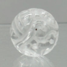 Load image into Gallery viewer, Dragon Long Life Carved Quartz Round Pendant Bead | 18mm | Clear | 1 Bead |
