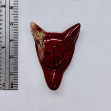 Load image into Gallery viewer, Red Jasper Carving Wolf Head Pendant Bead | 40x30x10mm | Red | 1 Bead |
