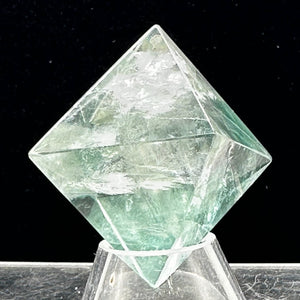 Fluorite Double Pyramid Specimen | 1 Display Figurine | | 41x41x41mm | Green
