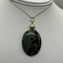 Load image into Gallery viewer, Exotic Kambaba Jasper Oval 14K Gold Filled Pendant | 2&quot; Long | 1 Pendant |
