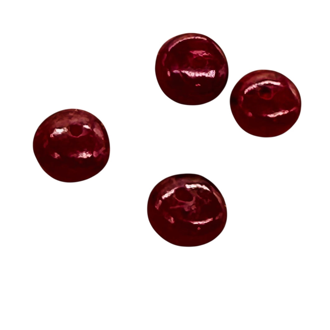Ruby AAA Rondelle Beads | 4.5x3.5mm | Red | 4 Beads