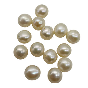 Premium 6.5 x 7mm Cream White FW Pearl Strand 101304