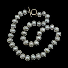 Load image into Gallery viewer, 11mm Natural Platinum Freshwater Pearl 19 inch Necklace 9810
