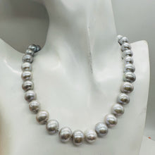 Load image into Gallery viewer, 11mm Natural Platinum Freshwater Pearl 19 inch Necklace 9810
