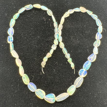 Load image into Gallery viewer, Opal AAA Fire Blue, Green, Pink Oval Bead Strand | 8&quot; Long | Clear | 52 Beads |
