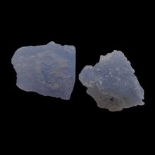 Load image into Gallery viewer, Blue Chalcedony 22g Druzy Nugget Beads| 26x24x18 to 25x22x22mm | Blue | 2 Beads|
