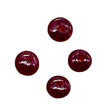 Load image into Gallery viewer, 4 AAA+ Natural Ruby 3x2-1.5mm Smooth Roundel Beads | Red | ~0.55 cts |
