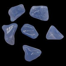 Load image into Gallery viewer, Chalcedony Gemstone 41g Nugget Beads | 33x19x7to 20x20x7mm | Blue | 6 Beads |
