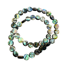 Load image into Gallery viewer, Natural Abalone Shell Coin Bead 16 inch Strand | 8x3mm | Multi-hue |  Bead(s)
