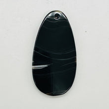 Load image into Gallery viewer, Sardonyx Large Designer Teardrop Pendant Bead | 64x33x6mm| Black.White| 1 Bead}
