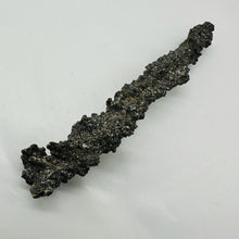 Load image into Gallery viewer, Silver Gray Fulgurite Lightning-Fused Hollow Tube Specimen 5 Inch
