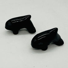 Load image into Gallery viewer, Onyx Orca Whale Animal Figurine Worry Stone | 23x12.5x8mm | Black
