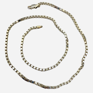 Italian! Silver 2mm Box Chain 16" Necklace (11.5G) 10033C