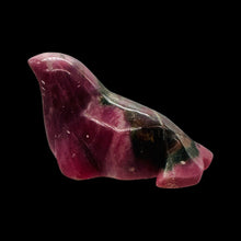 Load image into Gallery viewer, Steller Seal Lion Rhodonite Carved Statue | 42x30x25mm | Pink, Black

