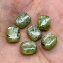 Load image into Gallery viewer, Silver Schiller Kyanite Bead Parcel | 10x8mm | Green Silver | 6 Beads |
