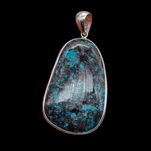 Load image into Gallery viewer, Chrysocolla Sterling Silver Oval Pendant | 3 1/2&quot; Long | Blue | 1 Pendant |
