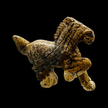 Load image into Gallery viewer, Hand Carved Horse Pony Animal Statue Figurine | 45x40x15mm | Brown, Black
