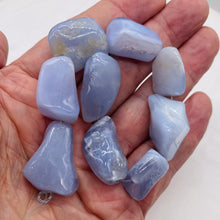 Load image into Gallery viewer, Chalcedony 8&quot; Strand Nugget Beads | 29x21x18-21x14x14mm | Blue | 9 Beads |
