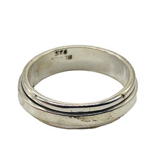 Load image into Gallery viewer, Sterling Silver Double Band Spinner Ring | Size 9 | Silver | 1 Ring |
