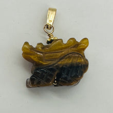 Load image into Gallery viewer, Powerful Tiger's Eye Winged Dragon 14K Yellow Gold Filled Pendant | Bronze |

