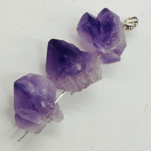 Load image into Gallery viewer, Amethyst Crystals Parcel Natural | 20x15x14 to 18x15x14mm | Purple | 3 Beads
