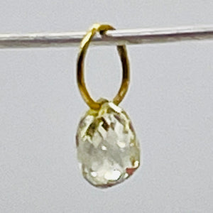 0.28cts Natural Canary Diamond 18K Gold Pendant 8798J