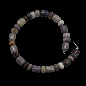 Natural Lavender Brazilian Agate Bead 8 inch Strand 9722HS