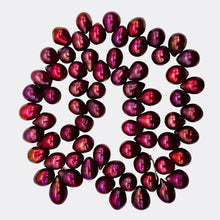 Load image into Gallery viewer, Radiant Raspberry 10x9mm to13.5x9mmteardrop Briolette Pearl Strand 110131
