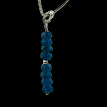 Load image into Gallery viewer, Dazzle Blue Apatite Moon Goddess 14K Gold Filled Pendant | 1" Long |
