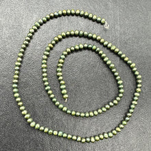 Load image into Gallery viewer, Fab 3x2mm Forest Green Freshwater Pearl Strand 108839
