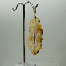 Load image into Gallery viewer, Druzy Agate Slice Designer 14kgf Pendant | 2 1/4" Long | Druzy Agate Crystal |
