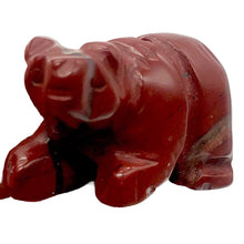 Load image into Gallery viewer, Brecciated Jasper Hand Carved Bear Figurine | 13x18x9mm | Red

