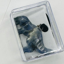 Load image into Gallery viewer, Sodalite Tyrannosaurus Rex Dinosaur Pendant Necklace | 3/4&#39; Long | Blue, White |
