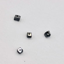 Load image into Gallery viewer, Natural Black Diamond Faceted Cube Beads | 1x1x1mm | 0.12tcw | 4 Beads |
