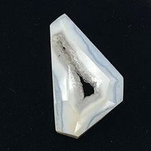 Load image into Gallery viewer, Chalcedony Druzy 53ct Designer Cut Pendant Bead| 35x28x9mm| Blue|1 Pendant Bead|
