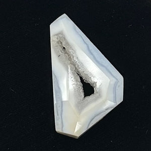 Chalcedony Druzy 53ct Designer Cut Pendant Bead| 35x28x9mm| Blue|1 Pendant Bead|