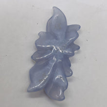 Load image into Gallery viewer, Chalcedony 18ct Hand Carved Flower Pendant Bead | 39x18x4mm | Blue | 1 Bead |

