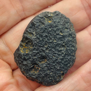 Tektite Meteorite Natural Specimen | 19g| 39x31x10mm| Black| 1 Display Specimen|