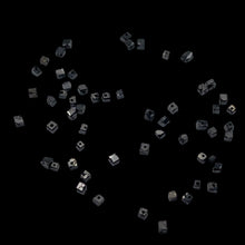 Load image into Gallery viewer, Natural Black Diamond Cube Tube 2.9cts Beads | 1x1mm to 2x1mm | 67 Beads |
