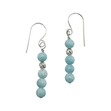 Load image into Gallery viewer, Natural Hemimorphite Sterling Silver Earrings | 1 1/2" Long | Blue | 1 Pair |
