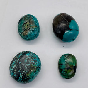 Turquoise Natural Nugget Beads | 21x19x9 to 17x12x8 | Blue | 4 Beads |