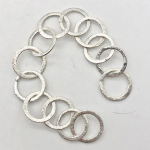 Perfect Brushed Silver Circle Chain Findings 6 inches 9408
