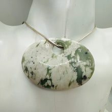 Load image into Gallery viewer, Harmony Stone Oval Centerpiece Bead - Snowy Lands| 63x45x8mm | 1 Bead |

