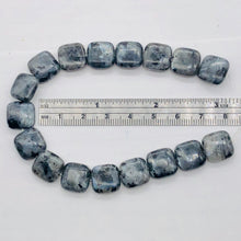 Load image into Gallery viewer, Speckled Labradorite Square Coin Bead Strand 109557
