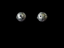 Load image into Gallery viewer, 2 Hand Made Sterling Silver Celtic Life Spiral Triskillion Beads 001718
