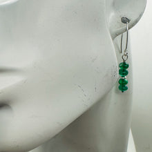 Load image into Gallery viewer, Emerald AAA Gemstone Earrings with Sterling Silver Findings| 3/4" Long |
