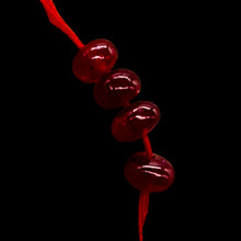 Load image into Gallery viewer, Ruby AAA Rondelle Beads | 4x3mm | Red | 4 Beads
