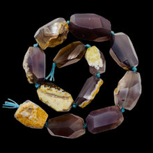 Load image into Gallery viewer, Chrysocolla Agate Faceted Free Form | 29x18x15 to 35x19x12mm | Lavender Clear |
