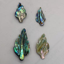 Load image into Gallery viewer, Abalone Leaf Pendant Beads | 21x10x2.5 - 32x20x2.5mm | Purple Blue |  Bead(s)
